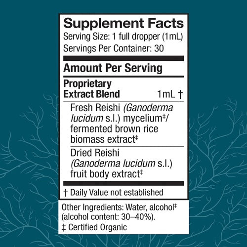 reishi extract host defense supplement facts