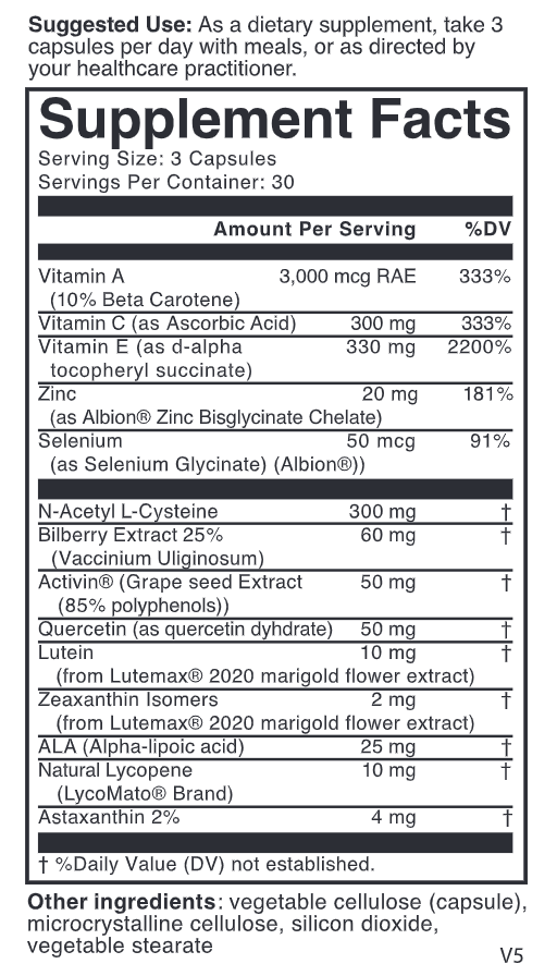 20/20 eye formula nutritional frontiers supplement facts