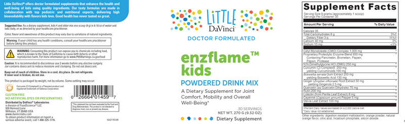 Enzflame Kids (Little Davinci) label