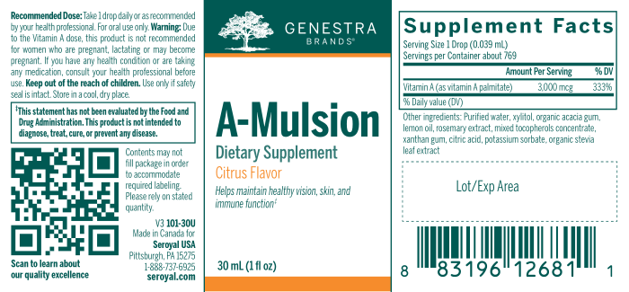 A-Mulsion Label | Genestra