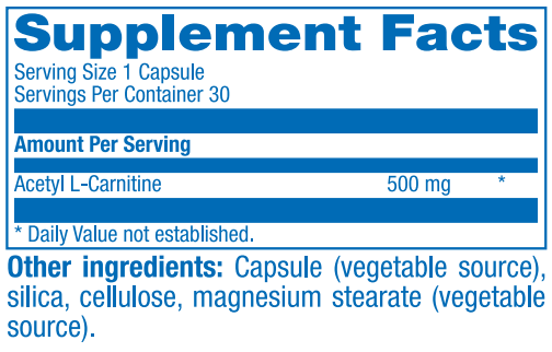 ACETYL L-CARNITINE Anabolic Laboratories supplement facts