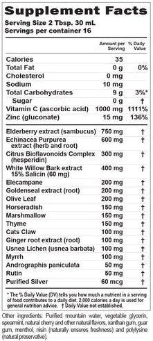 acf extra strength buried treasure supplement facts