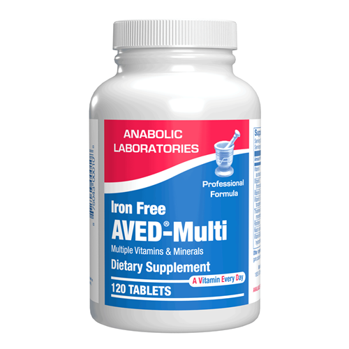 AVED-Multi Iron Free 120ct Anabolic Laboratories front