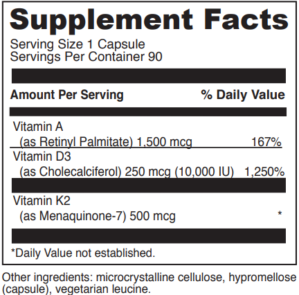 adk 10 davinci labs supplement facts