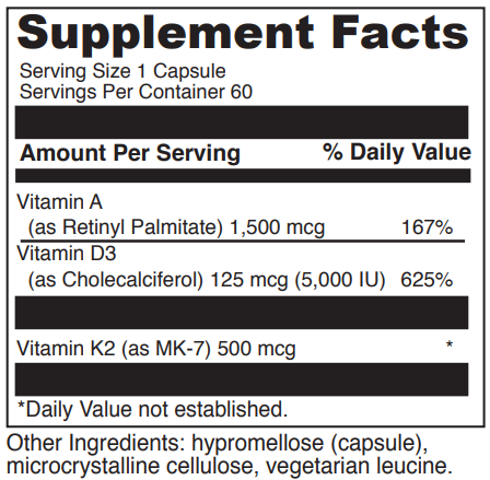 adk davinci labs supplement facts