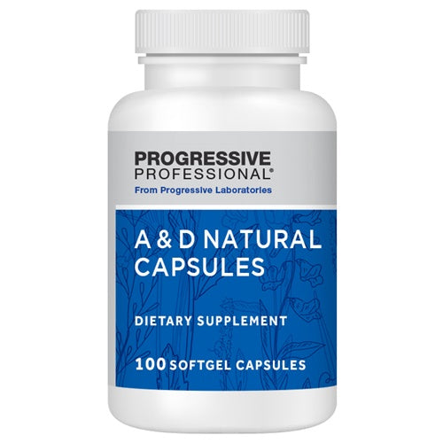 A & D Natural Capsules Progressive Labs front