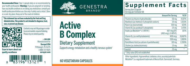 BACKORDER ONLY - Active B Complex