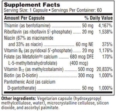 active b complex sfi health supplement facts