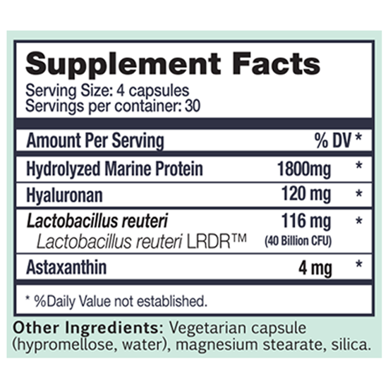 Adiponexin | L. Reuteri (Realize Therapeutics) Supplement Facts