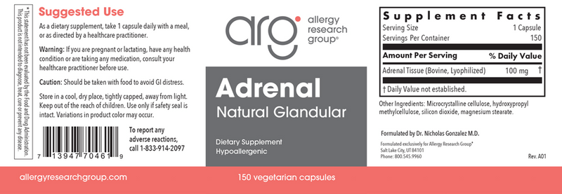 adrenal allergy research group label