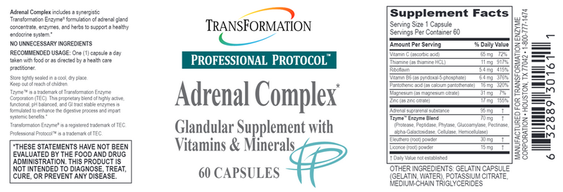 Adrenal Complex (Transformation Enzyme) Label