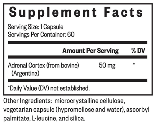 adrenal cortex seeking health supplement facts