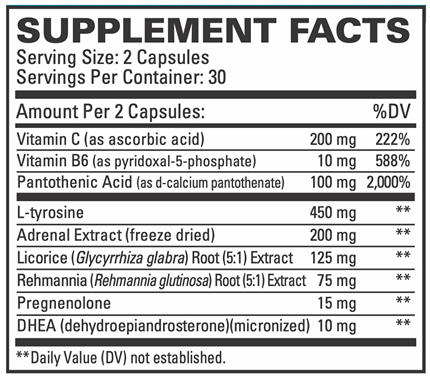 adrenaplex euromedica supplement facts