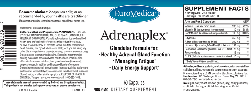 adrenaplex euromedica label