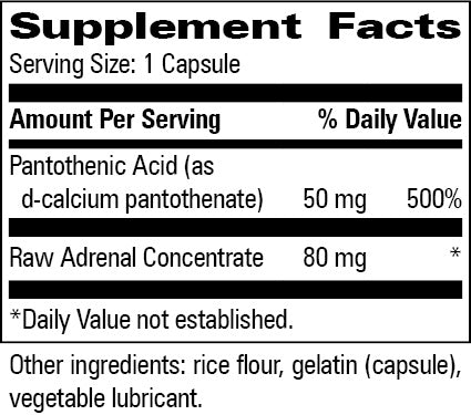 Adreno Trophic Progressive Labs supplement facts