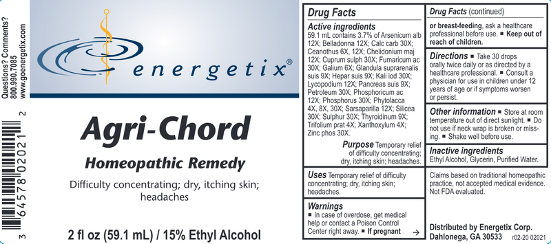 Agri-Chord (Energetix) Label