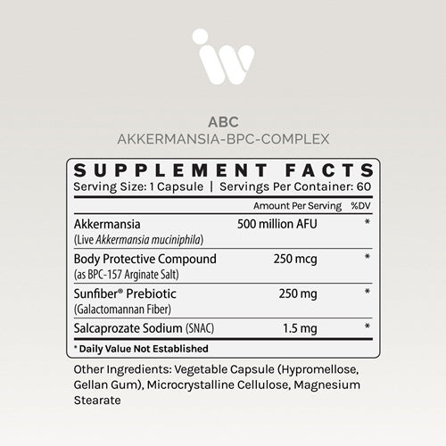 akkermansia bpc complex infiniwell supplement facts