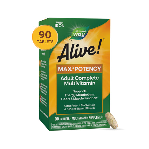 alive! max3 potency multivitamin nature's way