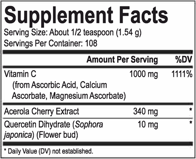 Alka-C Complex (Energetix) Supplement Facts