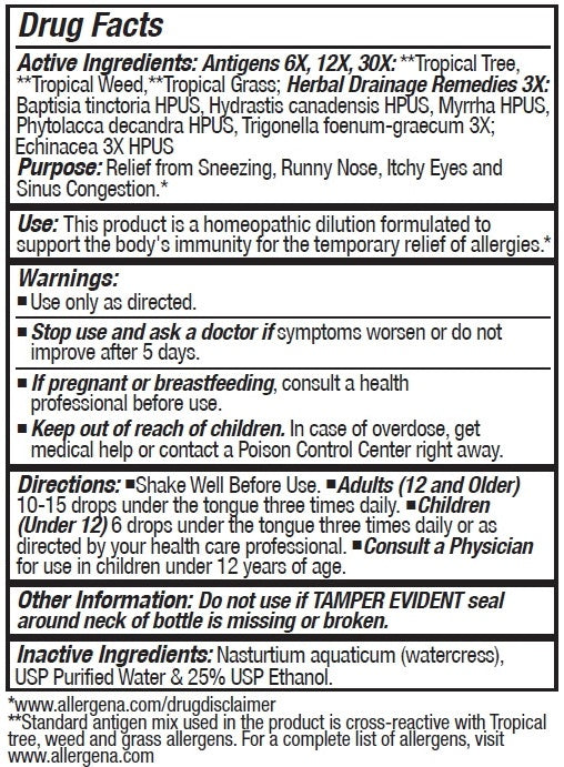 Allergena Hawaii Progena Drug Facts