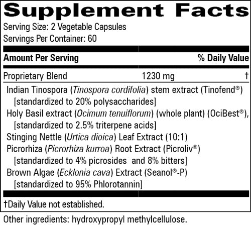 Allergy Modulator Progressive Labs supplement facts