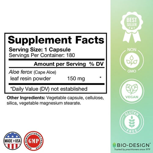 aloe lax 150 bio-design supplement facts