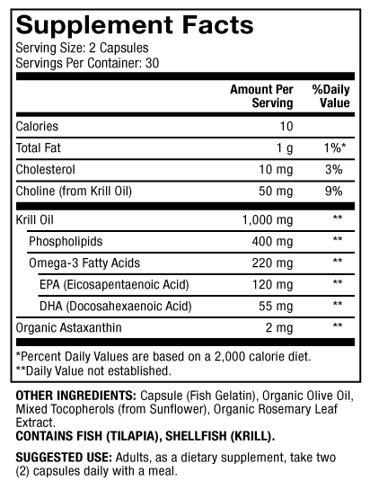 Antarctic Krill Oil 60 Count