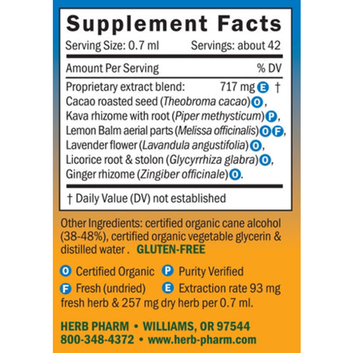 anxious moment herb pharm supplement facts