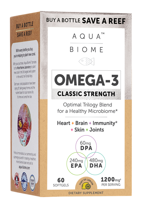 Aqua Biome Fish Oil Classic Strength Enzymedica