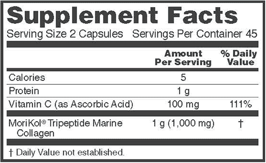 aquatic beauty+ now supplement facts