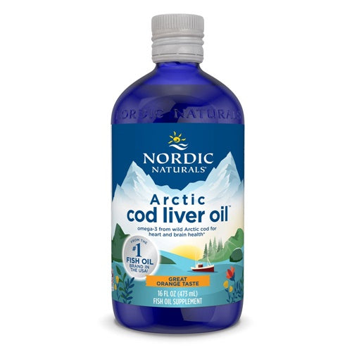 Arctic Cod Liver Oil Orange 16oz (Nordic Naturals)