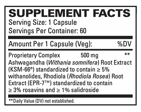 ashwagandha complex euromedica supplement facts