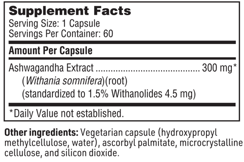 ashwagandha extract sfi health supplement facts