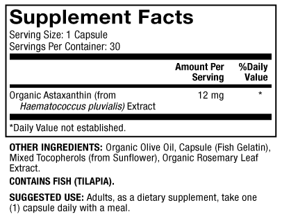 Astaxanthin 12 mg