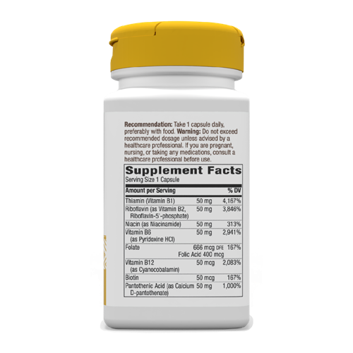 b-50 complex nature's way supplement facts