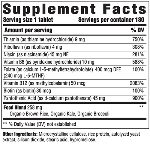 B-Complex Innate Response supplement facts