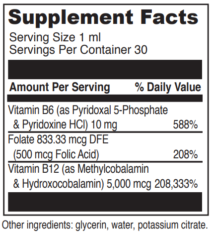 b12 mc liquid davinci labs supplement facts