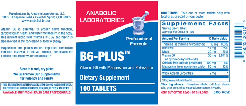 b6-plus anabolic laboratories label