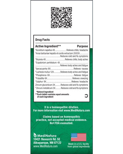 flu+ medinatura bhi professional drug facts