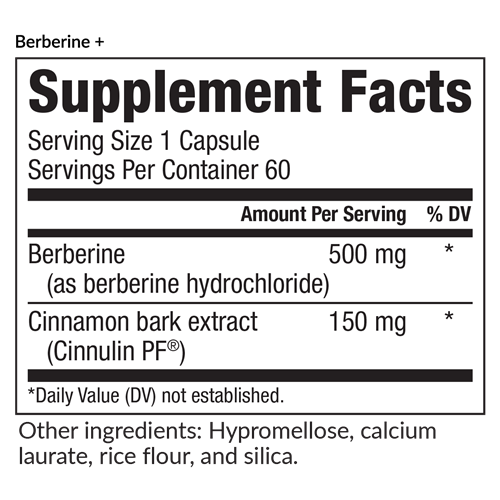 berberine + equilife supplement facts