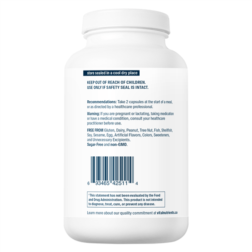 Betaine HCL Pepsin & Gentian Vital Nutrients