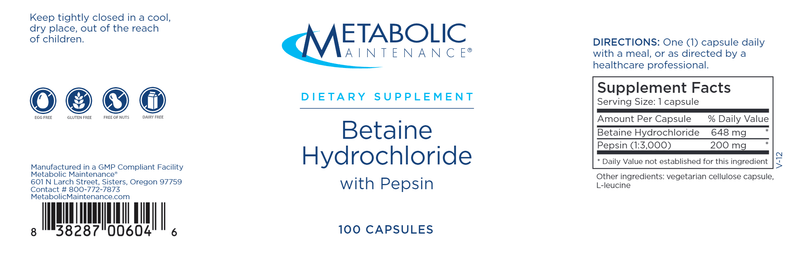 Betaine HCl with Pepsin