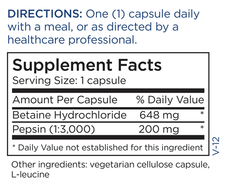 Betaine HCl with Pepsin