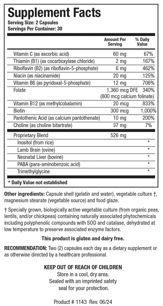 Bio-GGG-B (Biotics Research) supplement facts