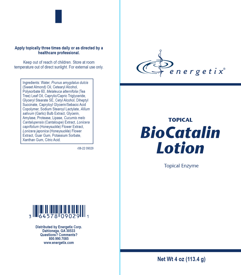 BioCatalin Lotion (Energetix) Label