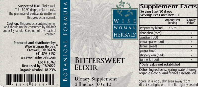 Bittersweet Elixir 2oz Wise Woman Herbals products