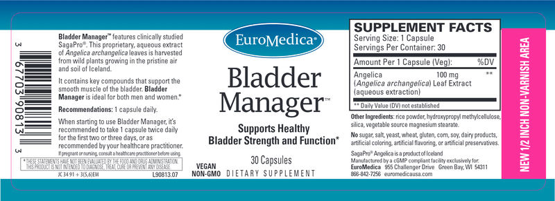 Bladder Manager (Euromedica) Label