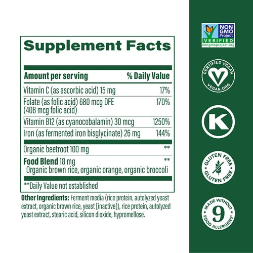 blood builder minis megafood supplement facts