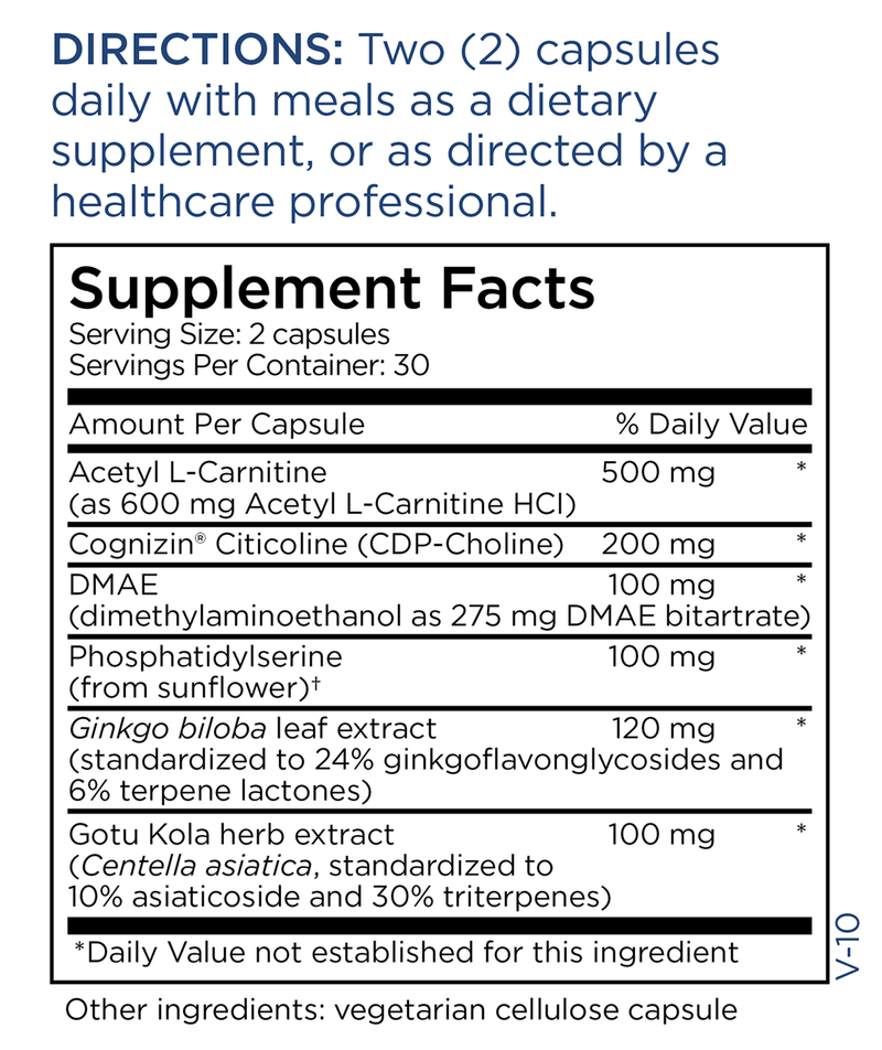 Brain Cell Support (Metabolic Maintenance) supplement facts