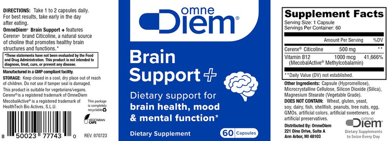 brain support diem label